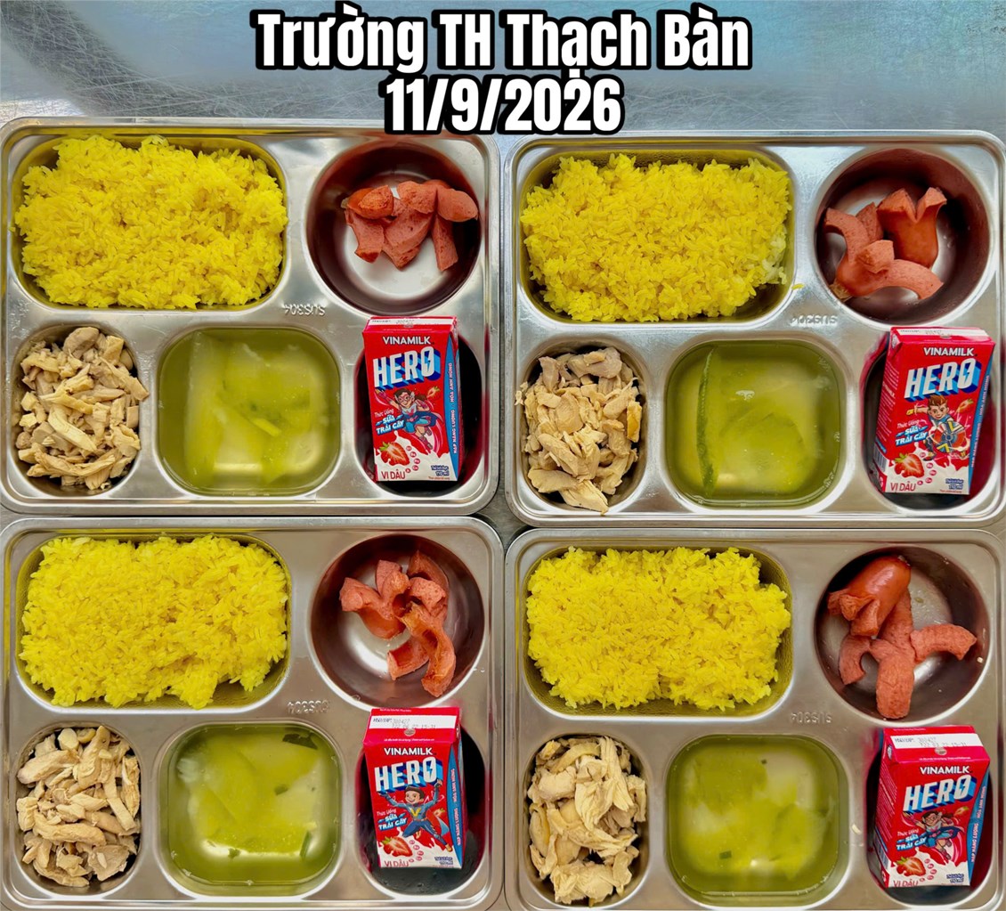 Bữa trưa bán trú ngày 2026-09-11